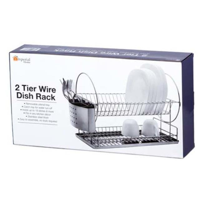 Two Tier Wire Dish Rack 6 Units