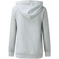 thumbnail image 6 of gakvov Long Sleeve Shirts For Women Plus Size Hoodie Splicing Pockets Hooded Sweatshirts Coat Tops Business Casual Loose Lace Blouse Shirts Fall Lace Pull Over Sweatershirt, 6 of 6
