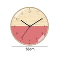 thumbnail image 2 of El reloj de pared es silencioso y no hace tictac, y su pantalla de 12 pulgadas de alto es fácil de leer., 2 of 6