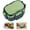 Green, variant on CHENjy Lunch Box Stainless Steel Leakproof Container Microwave Safe Bento Box with Compartments for Work Picnics Outdoor Meals 5.31*7.67*3.66 in