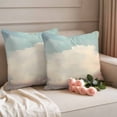 thumbnail image 2 of Vintage Cloudy Sky Outdoor Waterproof Pillow Covers, Retro Rustic Clouds Scenery Decorative Square Throw Pillowcase Sofa Cushion Sham for Patio/Couch/Chair, 18"x18" 2 Pack, 2 of 8