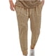 thumbnail image 1 of Pantalones largos para hombre, de color liso, con bolsillo y cordón, informales, juveniles, versátiles, deportivos, de gran tamaño., 1 of 8