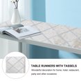 thumbnail image 4 of Chemin de Table Rétro avec Pompons et Bandes de Strass, Nappe pour Table à Manger, 4 of 9