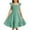 Green, variant on GBSYEWXS Toddler Girl Dress Girls Summer Sleeveless Dresses Square Neck Ruffled Backless Princess Dress With Pockets Party Dresses