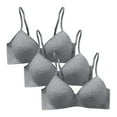 thumbnail image 3 of Arlun Womens Thin Cotton Breathable Sports Bras Wire Free Push Up Running A-Cup Bralettes Solid Color Lightweight Breathable Comfortable Bras Dark Gray1 70B, 3 of 5