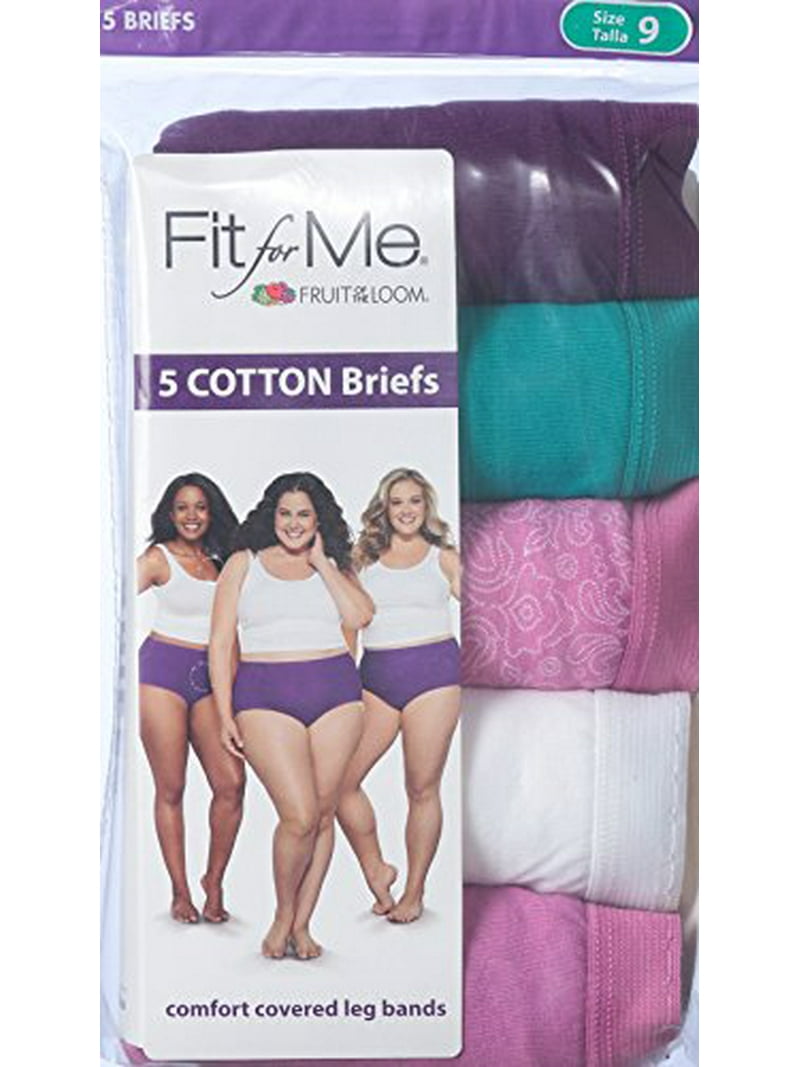 Lサイズ FRUIT OF THE LOOM × OPTSTUFF Fruit of the Loom Women's Plus Size Cotton Brief Panties, 10 Pack