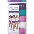 thumbnail image 3 of Fruit of the Loom Women's 10 Pack Cotton Brief Plus Size Panties (Assorted,13), 3 of 3
