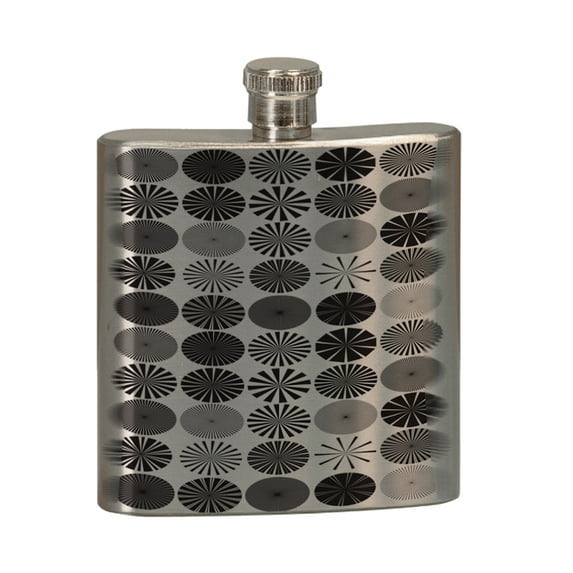 KuzmarK 6 oz. Stainless Steel Pocket Hip Liquor Flask - Circle Of Friends