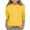 Yellow, variant on Cethrio Girls T Shirts, Casual Soft Crew Neck Summer 3/4 Sleeve Tops Orange Size 6