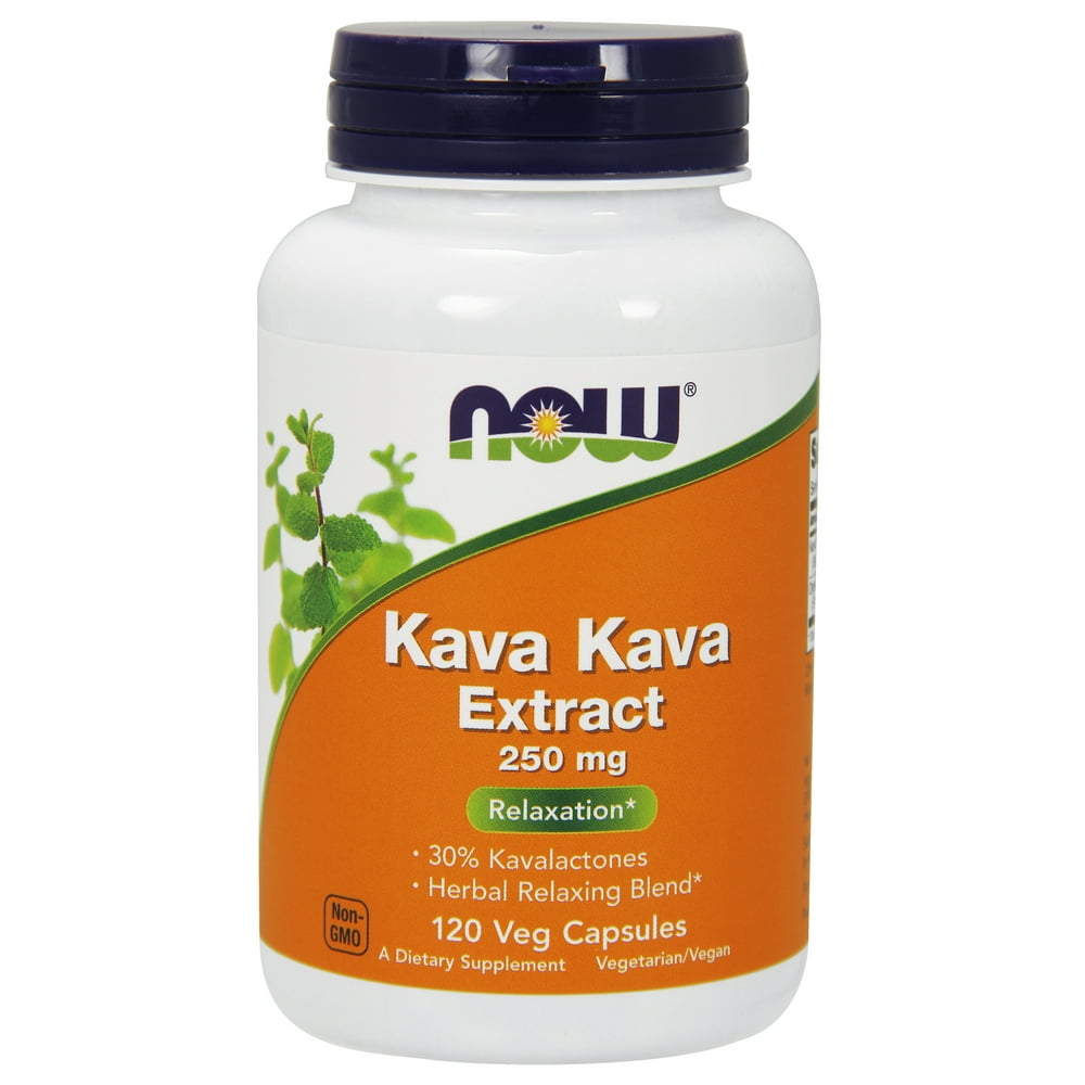 NOW Supplements, Kava Kava Extract 250 mg, 30 Kavalactones, Herbal