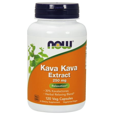 NOW Supplements, Kava Kava 250 mg, 120 Veg (Best Kava Kava Supplement)