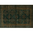 thumbnail image 1 of Ahgly Company Machine Washable Indoor Rectangle Persian Turquoise Blue Traditional Area Rugs, 3' x 5', 1 of 4