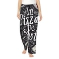 thumbnail image 2 of Picia In Pizza We Crust Art Womens Soft Woven Cotton Elastic Waistband Sleep Pajama Pant Lounge Sleep Pant With Pockets And Drawstring-Medium, 2 of 9