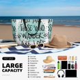 thumbnail image 5 of Wukai Not All Who Wander Are Lost1 Print Zipper Bag,large Beach Tote Bag,Waterproof Sandproof Bag,Grocery and Picnic Tote Travel Bag, 5 of 5