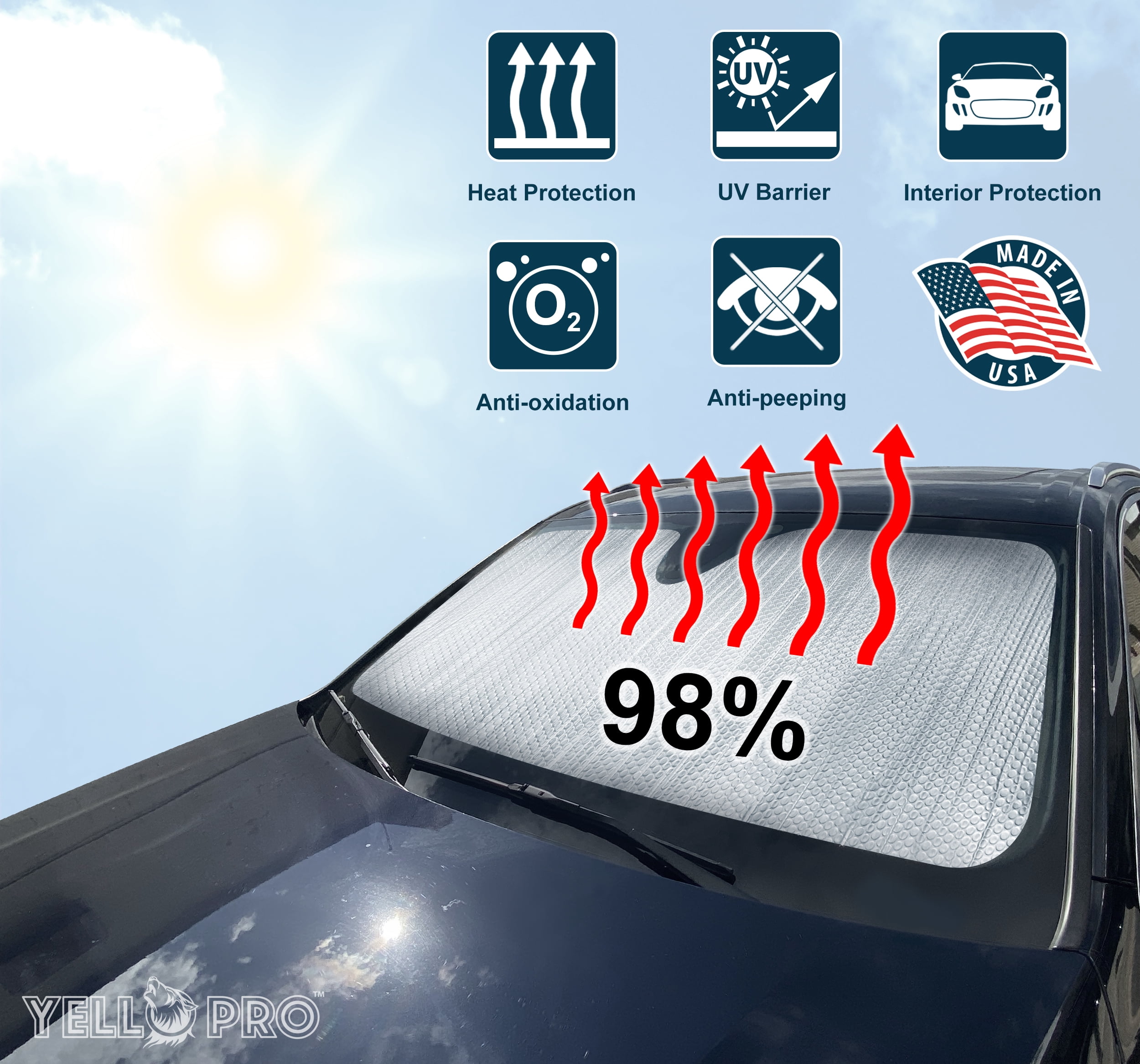 Front Windshield Sunshade for 2013-2019 Nissan Sentra Sedan