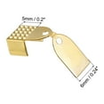 thumbnail image 2 of Fold Over Crimp Cord Ends, 6mm End Cap Clasps for DIY Making (100Pack, Gold Tone), 2 of 6