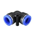 thumbnail image 1 of Conector de tubo de empuje de plástico para tubo de 16mm OD, ajuste neumático de aire, tapón de ajuste azul, 5 piezas, 1 of 3