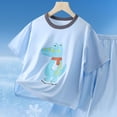 thumbnail image 6 of NIEWTR Toddler Pajamas Set for Boys 2T 3T 4T 5T Two Piece Short Sleeve Tops and Shorts Soft Breathable Kids Children Pjs Summer Pajamas Loungewear Gift Sets(A-Blue,5-6 Years), 6 of 6
