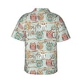 thumbnail image 3 of Haiem Cute Owl Printed Hawaiian Shirt for Men - Men’s Casual Beach Summer Shirts - Stretch Fabric with Modern Fit-Small, 3 of 9