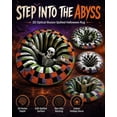 3D Skeleton Vortex Quilted Round Halloween Rug, 3D Halloween Vortex Rug ...