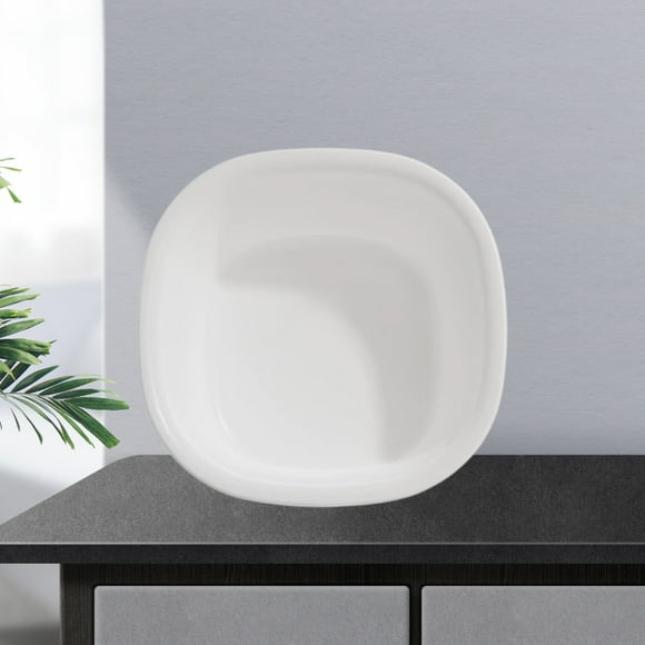 Lavabo de plástico grueso - Bañera portátil de 9,5" para acampada y viajes, verde Pik o blanco, 24x24x10cm