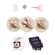 thumbnail image 5 of Conjunto de 3 Kit de bordado con patrón floral Costura práctica Ciervo, , León DIY Estampado Decoración elegante Decorativo, 5 of 9