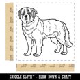 thumbnail image 2 of Gentle St. Bernard Pet Dog Self-Inking Rubber Stamp Ink Stamper - Blue Ink - Large 1-1/2 Inch, 2 of 7