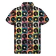 thumbnail image 4 of Camisa con estampado 3D de cinta de música retro 2024, camisas hawaianas de verano para hombre, blusas Y2k con solapa de calle, blusa Aloha con botones y mangas cortas, 4 of 5