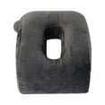 thumbnail image 2 of Almohada portátil para la siesta, almohada de cintura arqueada, plegable, soporte para el cuello y la espalda, reposacabezas Gris, 2 of 7