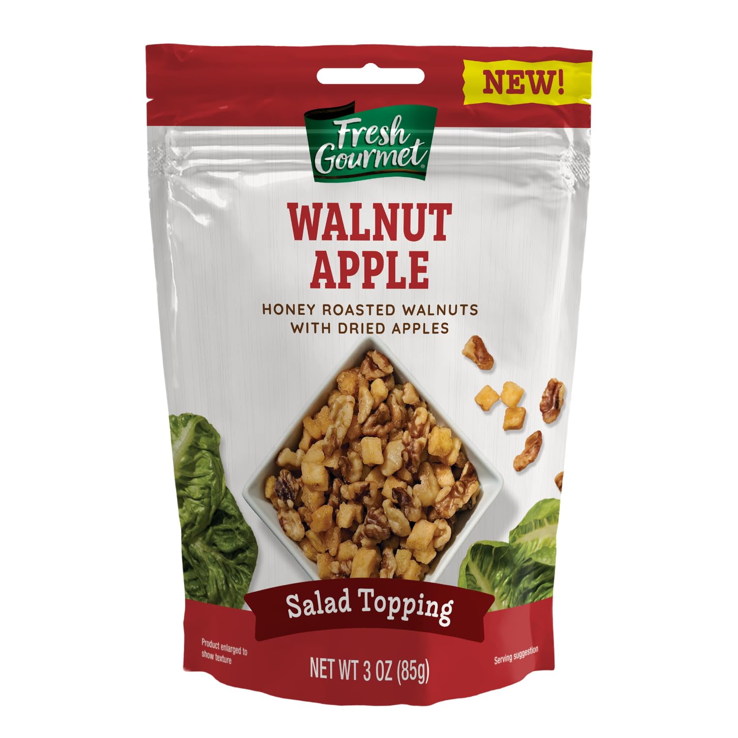 Fresh Gourmet Apple Walnut, 3 Oz (Pack of 4)