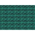thumbnail image 1 of Ahgly Company Machine Washable Indoor Rectangle Transitional Deep Teal Green Area Rugs, 6' x 9', 1 of 7
