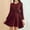 Wine, variant on Women's Maternity Dress Summer Long Sleeve Casual Loose Knee Length Pregnancy Dresses,XL