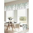 thumbnail image 6 of 2 Panels Eucalyptus Leaf Sage Green Valance for Windows, Spring Weeping Leaves Botanical Light Filtering Kitchen Curtains, Rod Pocket Window Treatment Curtain Valances for Living Room, 42"x12", 6 of 9