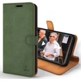 thumbnail image 1 of Vintage Wallet for Samsung Galaxy S22 Plus || Real Leather Wallet Phone Case || Genuine Leather with Viewing, 1 of 5