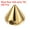 Gold, variant on Uxcell 200Pcs Spike Cone Studs 0.24x0.24" Plastic with Hole for Crafts Silver