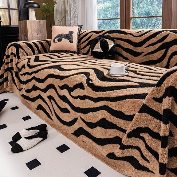 Couch Cover for Dogs Washable, Non Slip Fuzzy Pet Couch Covers, Sectional Couch Cover, for 3 Cushion Sofa Pet Friendly