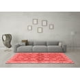 thumbnail image 3 of Ahgly Company Machine Washable Indoor Rectangle Abstract Red Modern Area Rugs, 2' x 4', 3 of 4