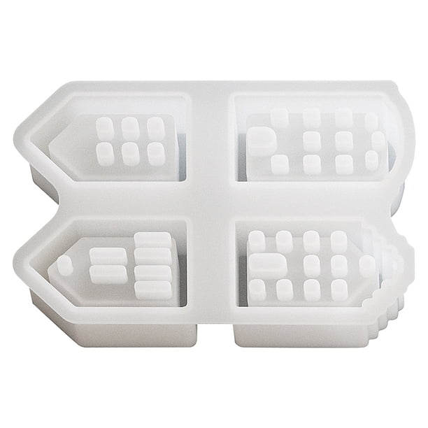 Moldes 3D Silicona para Casa Fundición Hechos A Mano Del 1 Ud.