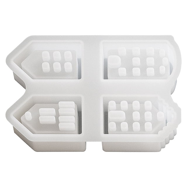 Moldes 3D Silicona para Casa Fundición Hechos A Mano Del 1 Ud.