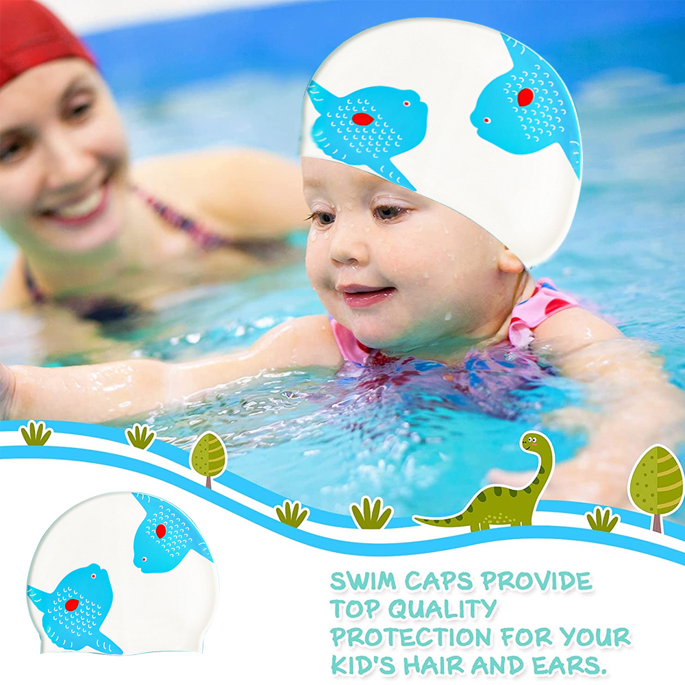 Children Swim Cap Premium Soft Silicone 