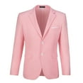 thumbnail image 3 of Wehilion Mens Suits Slim Fit 2 Piece Formal Two Button Single Breasted Tuxedo for Men Wedding Casual Business Jacket Pants, 3 of 6