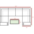 thumbnail image 2 of Living Source International 9-Piece Sectional Set w/Ultra-soft Cushion in Gray, 2 of 5