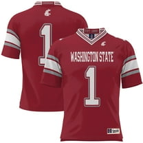 Men's GameDay Greats #1 Crimson Washington State Cougars Football Jersey