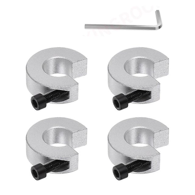 Linear Rail Limit Fixing Rings, 4pcs 12mm SBR12 Linear Rail Stop Collars Anti-Collision Block Stopper Fixing Rings