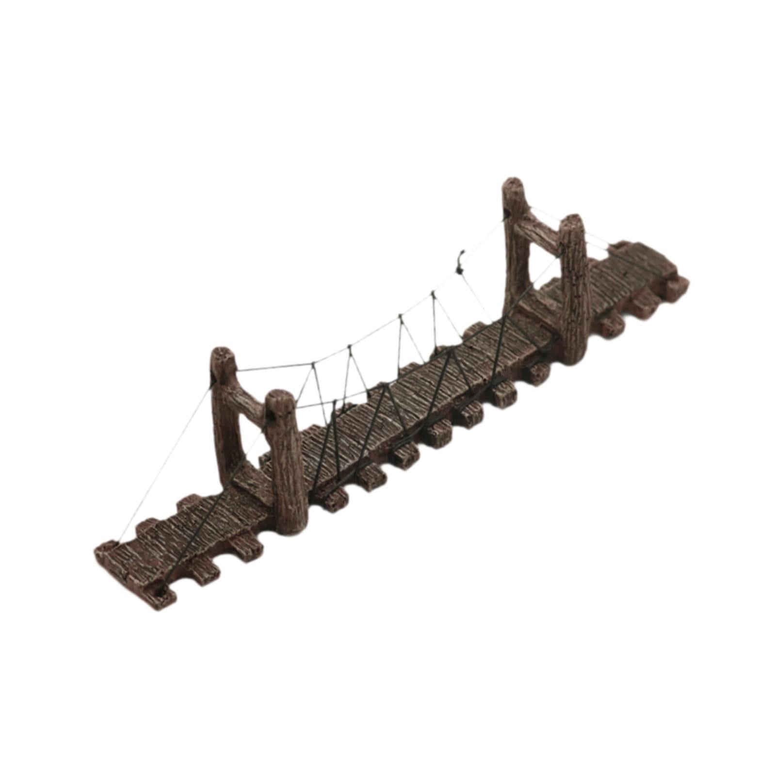 Bvdfgk Aquarium Decoration, Bridge Ornament, Bridge Crafts, Creative Resin Figurine for M