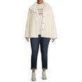 thumbnail image 4 of Time and Tru Women's and Plus Faux Fur Cropped Jacket, 4 of 6