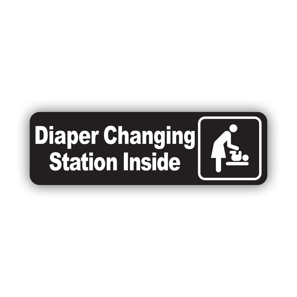 Diaper Changing Station Inside Sticker Decal Self Adhesive Vinyl