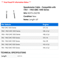 thumbnail image 2 of Speedometer Cable - Compatible with 1961 - 1965 GMC 1000 Series 1962 1963 1964, 2 of 2