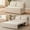 Beige, variant on Puremind Queen Size Pull Out Sofa Bed, Convertible Sleeper Sofa with Pull Out Bed, Loveseat Couch Bed with Pillows for Living Room/Apartment, Dark Gray