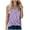 Purple womens tops summer, variant on USSUMA Women's V Neck Sleeveless Tank Tops Drape Wrap Front Pleated Casual Cami Tops Floral Print Tee Shirts